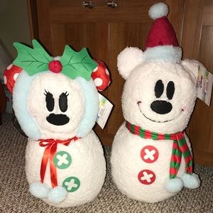 Mickey & Minnie Mouse Christmas Door Greeter Set
